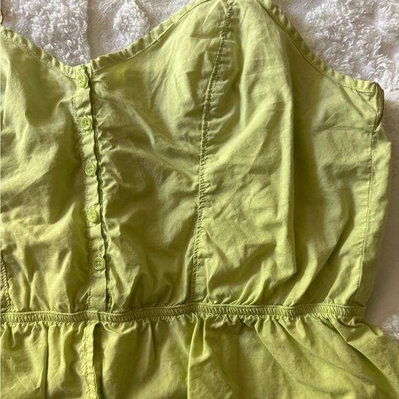Nation LTD Gabrielle Cami Top Lime 100% Cotton Adjustable Straps Bra Friendly S - Picture 11 of 13